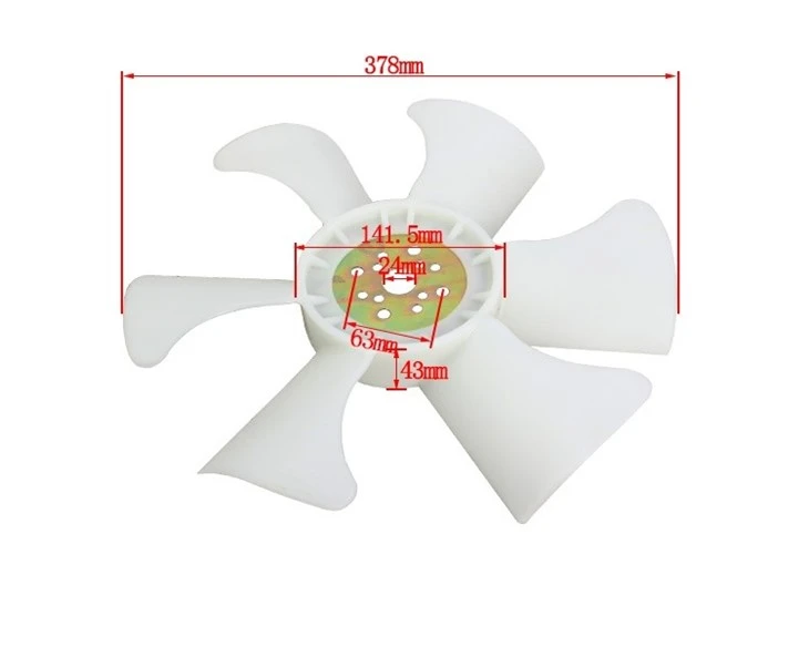 Forklift Parts Plastic Fan Blade For Mazda HA (65320-A1) Imported Parts suppliers